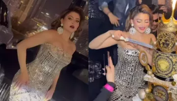Urvashi Rautela Looks Dazzling In Custom-Made Real Diamonds Studded Dress For Her 31st Birthday