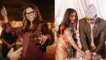 Prajakta Koli Ditched Traditional Attire, Danced In Brown Night Suit And Sindoor After Reception