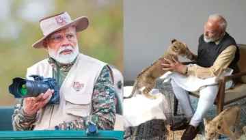 PM Modi Visits And Inaugurates Gujarat's Vantara Wildlife Centre, Feeds Rescued Tiger And Lion Cubs