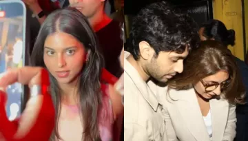 Suhana Khan Stuns In Pastel Dress At Dinner With Alleged BF, Agastya And His Mom, Shweta Bachchan