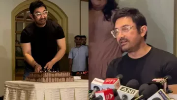 Aamir Khan Celebrates His 60th Birthday With Photographers, Cuts Cake And Enjoys Chit-Chat Session
