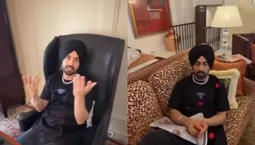 Diljit Dosanjh Gives His HOME TOUR, Tells Cameraperson To Not Show His Bedroom, 'Tusi Andar Nai Jaa'