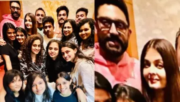 Aishwarya Rai Mushily Poses With Abhishek At A Cousin's Wedding, Aaradhya Looks Cute, Netizens React