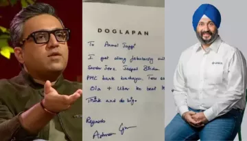 Ashneer Grover Expressed Wish To Beat Ola, Uber By Collaborating With BluSmart's Anmol Singh Jaggi