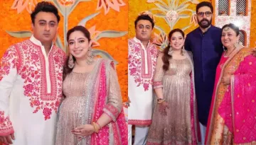 Nidhi Dutta Dazzles At Her Baby Shower, Manish Malhotra, Abhishek Bachchan, Sara Mark Their Presence