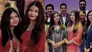 Aaradhya Bachchan Copies Her Mom, Aishwarya Rai Bachchan 'Pin-Straight' Hairstyle For A Wedding