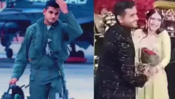 IAF Pilot Siddharth Yadav's Engagement Video 10 Days Before Death Surfaces, Looks Happy With Fiancee