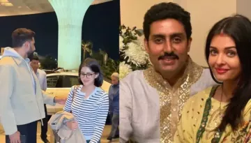 Abhishek Bachchan Spotted With His Maa, Jaya, Niece, Navya At Mumbai Airport; Aishwarya Missing