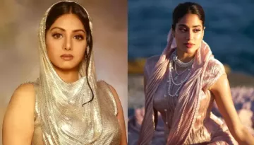 Janhvi Channels Inner Sridevi At Cannes, Dons Specially Woven Benarasi Skirt By Indian Designer