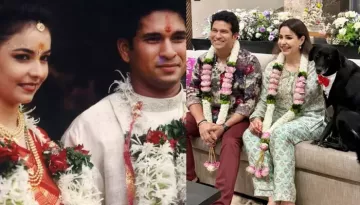 Sachin Tendulkar Renews Wedding Vows, Gifts GOLD Ring To Wife, Anjali As They Exchange 'Varmala'