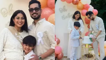 Somya Seth Of 'Navya' Gets Dreamy Baby Shower Bash In Her Backyard, Flaunts Baby Bump In Beige Dress