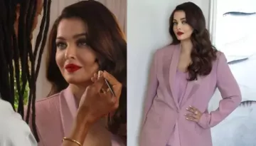 Aishwarya Rai Bachchan's New Cannes Picture Surfaces, Impresses Netizens In Mauve-Hued Pantsuit