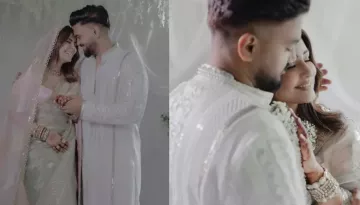 Hina Khan And Rocky Jaiswal Get Married, Bride Wears Opal Green Manish Malhotra Saree