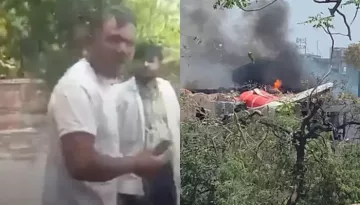 Survivor Of Plane Crash, Ramesh Vishwaskumar Who Was Sitting On 11A Escaped By Jumping Off The Plane