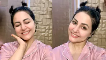 Hina Khan Celebrates 'Choti Choti Khushiyan', Flaunts Pigtails With Real Hair Post Cancer Battle