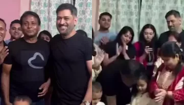 MS Dhoni Left Friend, Surendra Teary-Eyed, Surprises Him On His B-Day, Netizens Laud His Simplicity