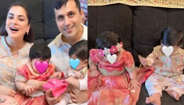 Shraddha Arya's Twins Celebrate Their First Rakhi, She Hid Their Faces After Paps Filmed Them Lately