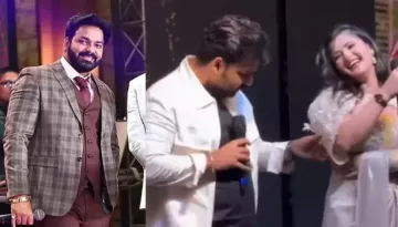 Pawan Singh Apologises As His Video Of Touching Anjali's Waist Inappropriately Sparked Controversy