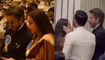 Shah Rukh Khan Fixes Rani Mukerji's Hair Just Before She Receives Award At 71st National Film Awards