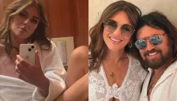 Billy Ray Cyrus Gets Engaged To Elizabeth Hurley, She Flaunts Massive Diamond Ring In Playful Video