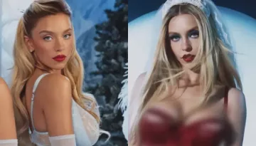 Sydney Sweeney Gives Classic Holiday Films A Risque Twist With Skimpy Lingerie Amid Naked Ad Row