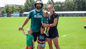 Kylie Kelce Reveals Strict 'No Kiss' Rule For Her And Jason Kelce's Parents, 'Being A Germophobe...'