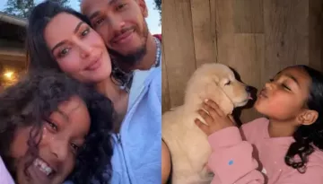 Kim Kardashian's Eight-Year-Old Daughter Poses With Her Mother's Boyfriend, Lewis Hamilton's Gift