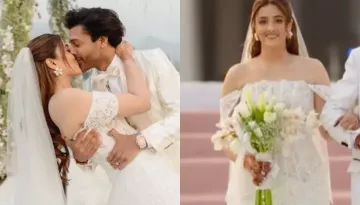 Nupur Sanon, Stebin Ben's Christian Wedding Pictures Surfaces, Bride Wore Off-Shoulder Fishtail Gown