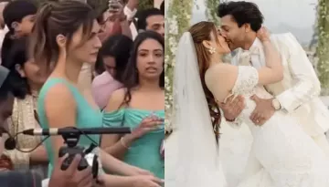 Inside Kriti Sanon's Teal-Green Gown For Her Sister Nupur And Stebin Ben's Wedding, Designed By NoBo