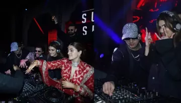 Kriti Sanon Turns DJ At Sister, Nupur And Stebin Ben's Wedding Bash In Udaipur, Check Photos Here