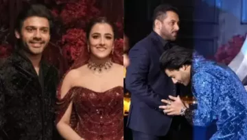 Salman Khan Dazzles In Blue Suit, Attends Newlyweds, Nupur Sanon And Stebin Ben's Mumbai Reception