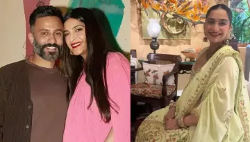 Sonam Kapoor's Baby Shower, Dazzles In Lime Green Lehenga, Flaunts Her Full Grown Baby Bump