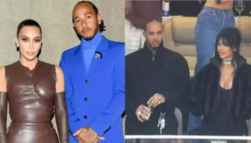 Lewis Hamilton And Kim Kardashian Confirm Dating Rumours At 2026 Super Bowl? Fans Think So