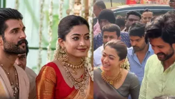 Rashmika Mandanna Reaches Vijay Deverakonda's Village For Griha Pravesh Puja, Gets A Warm Welcome