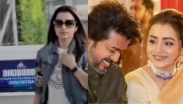 Trisha Krishnan Avoids Media Questions On Affair Reports With Vijay Thalapathy At Airport