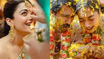 Inside Rashmika Mandanna And Vijay Deverakonda's Haldi, From Designer Outfits To Indian Jewellery