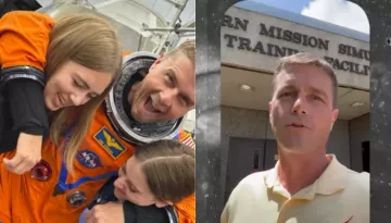 When Reid Wiseman Took His Teen Daughters Inside The Orion Spacecraft Before Flying To The Moon