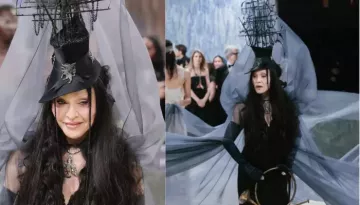 Met Gala 2026, Madonna Opts For A Gothic Look, Wears A Ship Headpiece Along With A Sprawling Scarf
