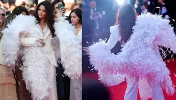 Aishwarya Rai Bachchan Sets Closing Night Of Cannes On Fire With White Power Suit And Huge Boa