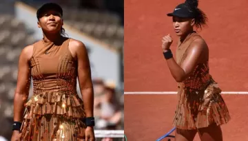 Naomi Osaka Slips Into A Ruffle Mini Skirt With Sparkly Embellishments At French Open 2026