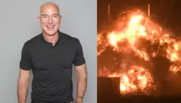 Jeff Bezos Reacts As Blue Origin Rocket Explodes On The Launchpad, What Was The Reason Behind It?