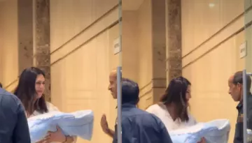 Divyanka Tripathi Stops, Shows Her Son To Building Guard Who Gives Blessings Fans Say, 'So Humble'