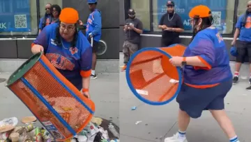 Angie Baez, Inside JPMorgan Exec's Earnings As She Gets Fired After Knicks Parade Trash Can Incident