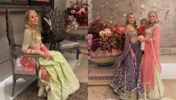 Donald Trump's Daughter, Tiffany Trump Dons Custom Choker, Tiered Jhumkas For Ambani's Ganesh Puja