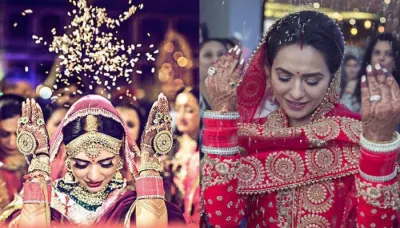  The Reason Behind An Indian Bride Throwing Rice During Her 'Vidaai' Is Beautiful Beyond Words   