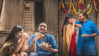  This Couple Chose Love For Food Over Typical Romance As Their Pre-Wedding Shoot Theme   