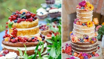 10 Exotic Naked Wedding Cakes To Add A Chic Element To Your Wedding Menu   