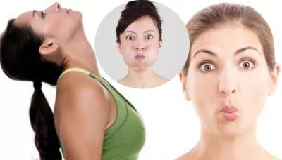  7 Simple Facial Exercises For Lips, Cheeks, Double Chin And Face Slimming   