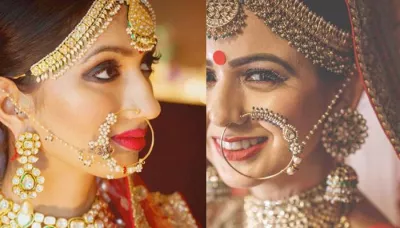  Sparkling Stones To Multi-Chain Naths, 40 Brides Wore Gorgeous Naths To Complete 'Solah Shringar'   