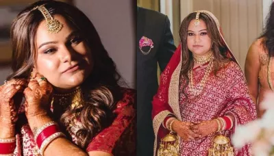  Bride Ditched The Designer Lehenga And Re-Wore Her Mother's Wedding Saree For Her Own 'Shaadi'   
